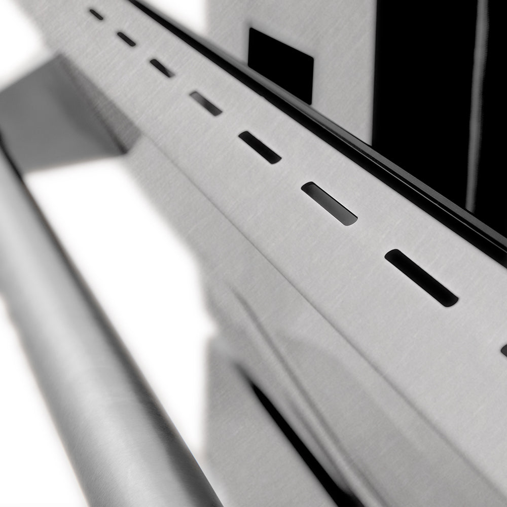 ZLINE 48 in. 6.0 cu. ft. Legacy Dual Fuel Range with 7 Burner Gas Cooktop and 2 Electric Ovens in Satin Stainless Steel (RAS-SN-48)