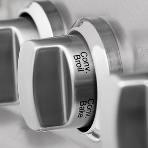 ZLINE 48 in. 6.0 cu. ft. Legacy Dual Fuel Range with Gas Cooktop and 2 Electric Ovens in Satin Stainless Steel with 6 Brass Burners (RAS-SN-BR-48)