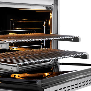 ZLINE 36 in. 5.2 cu. ft. Paramount Dual Fuel Range with 6 Burner DuoPro™ Cooktop and Electric Convection Oven in Satin Stainless Steel (PSDRS-36)