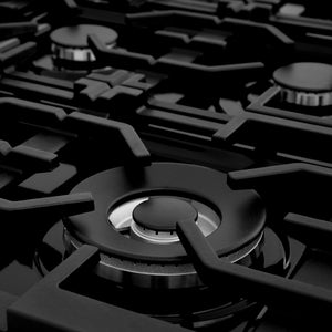 ZLINE 30 in. Legacy Gas Rangetop with 4 Burners and Porcelain Cooktop in Satin Stainless Steel (RTS-30) cast iron grates.