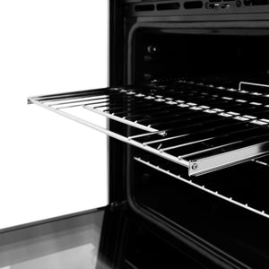 ZLINE 30 in. Professional True Convection Double Wall Oven with Air Fry and Self Clean in Satin Stainless Steel (WADS-30) oven racks.