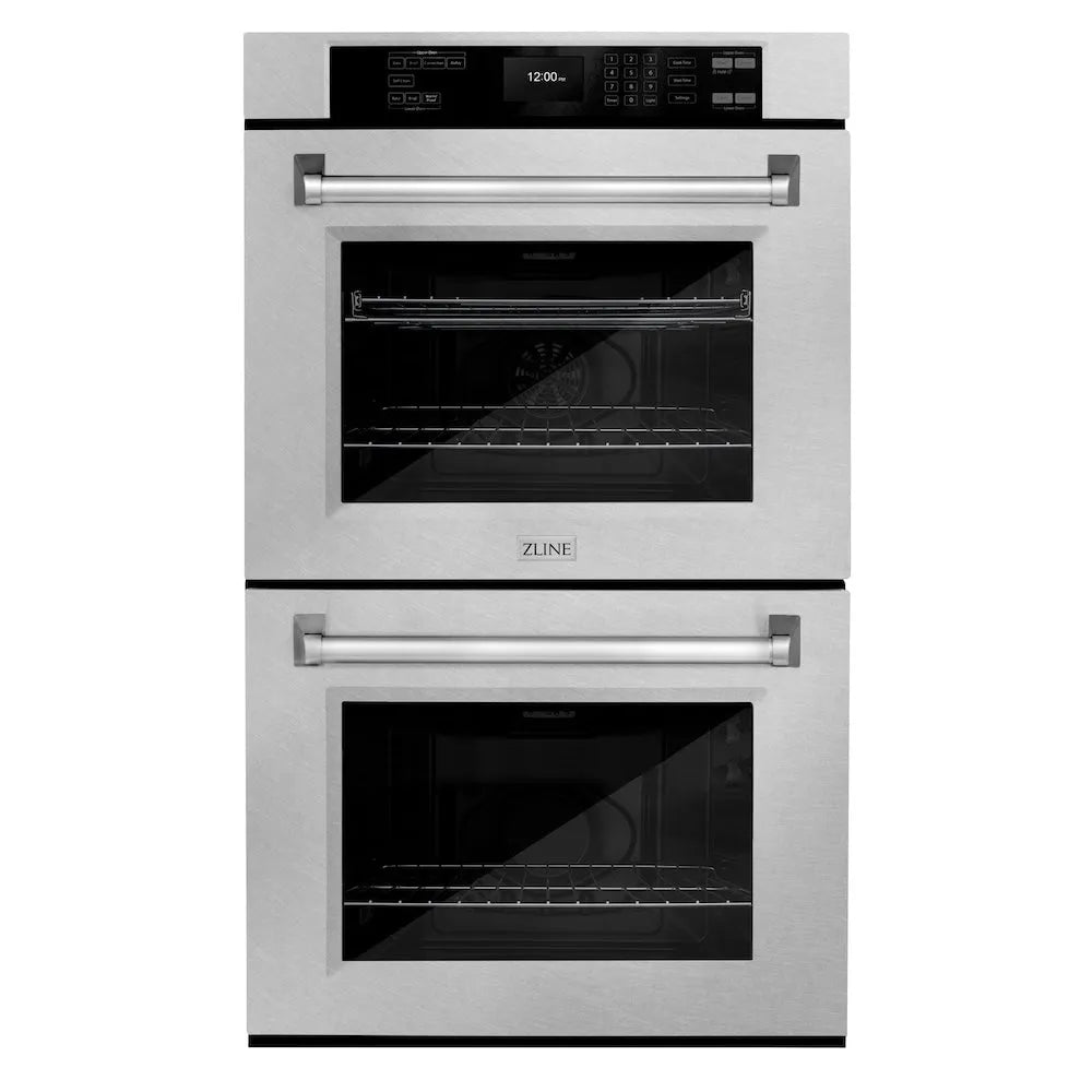 ZLINE 30 in. Professional True Convection Double Wall Oven with Air Fry and Self Clean in Satin Stainless Steel (WADS-30) main image.