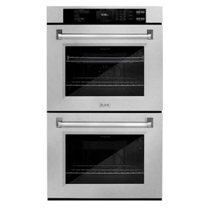 ZLINE 30 in. Professional True Convection Double Wall Oven with Air Fry and Self Clean in Satin Stainless Steel (WADS-30) main image.