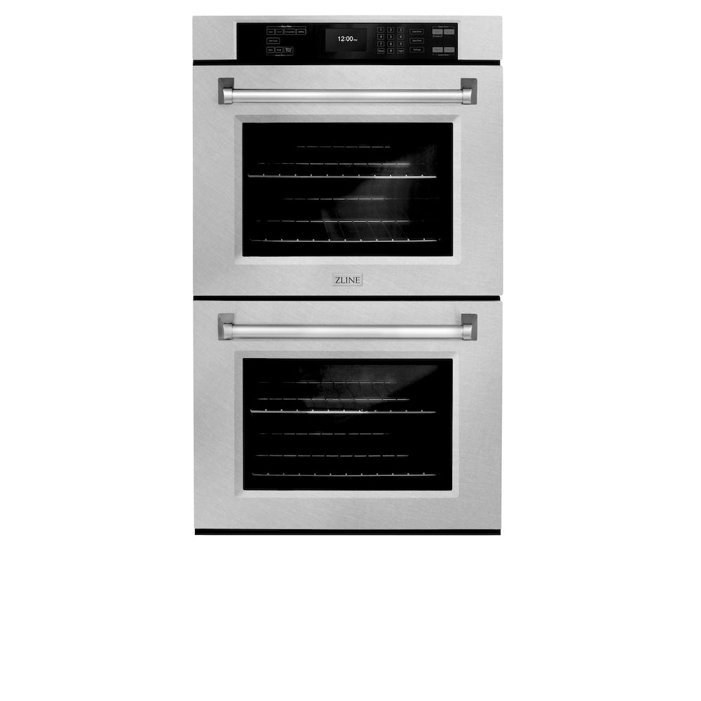 ZLINE 30 in. Professional True Convection Double Wall Oven with Air Fry and Self Clean in Satin Stainless Steel (WADS-30)