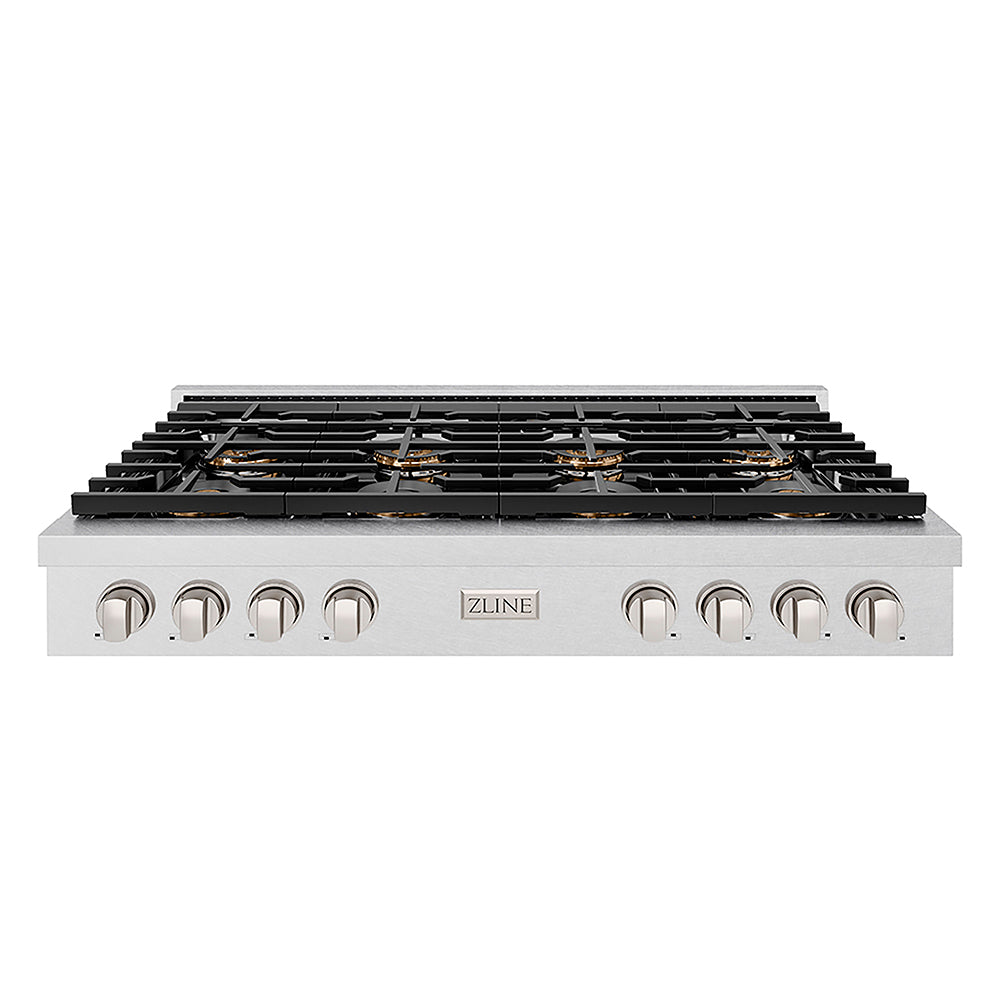ZLINE 48 in. Paramount Gas Rangetop with 8 Burner DuoPro™ Cooktop in Satin Stainless Steel (PSRTS-48)