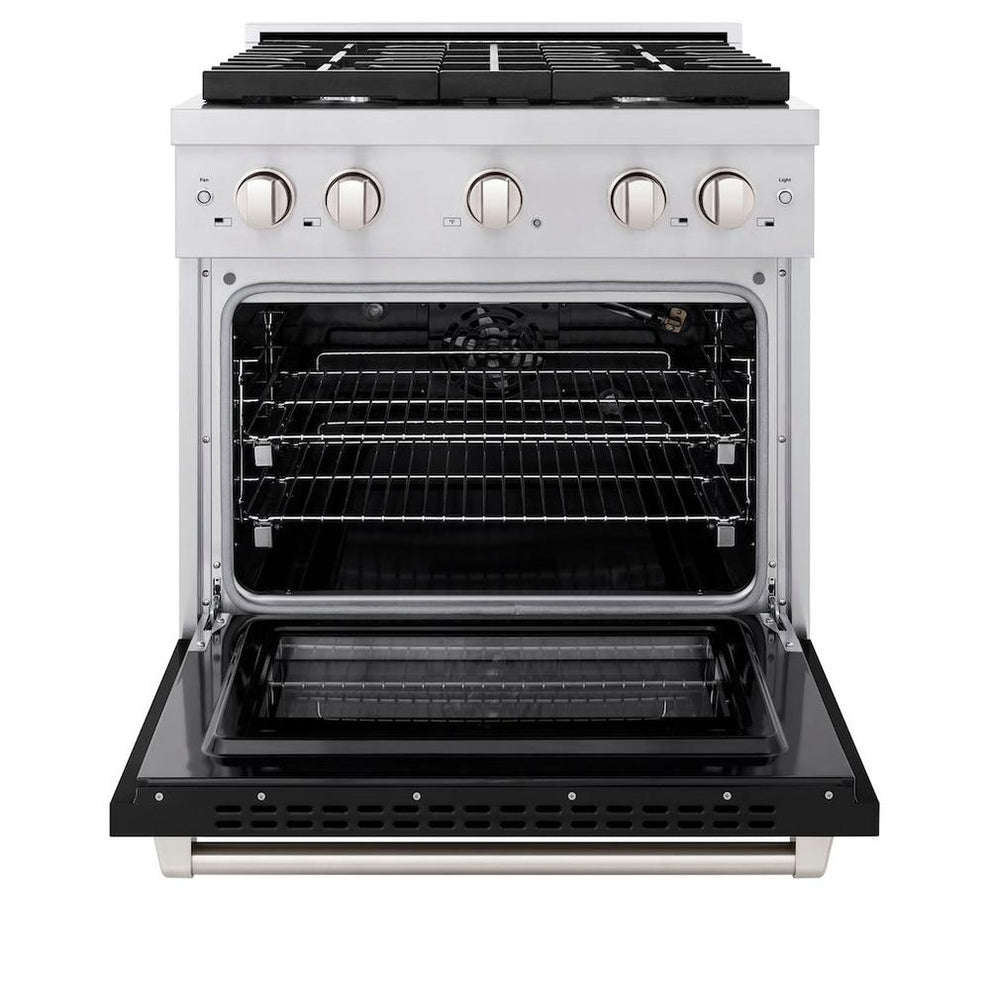ZLINE 30" Gas Range with Black Matte Oven Door (SGRBLM30) ZLINE