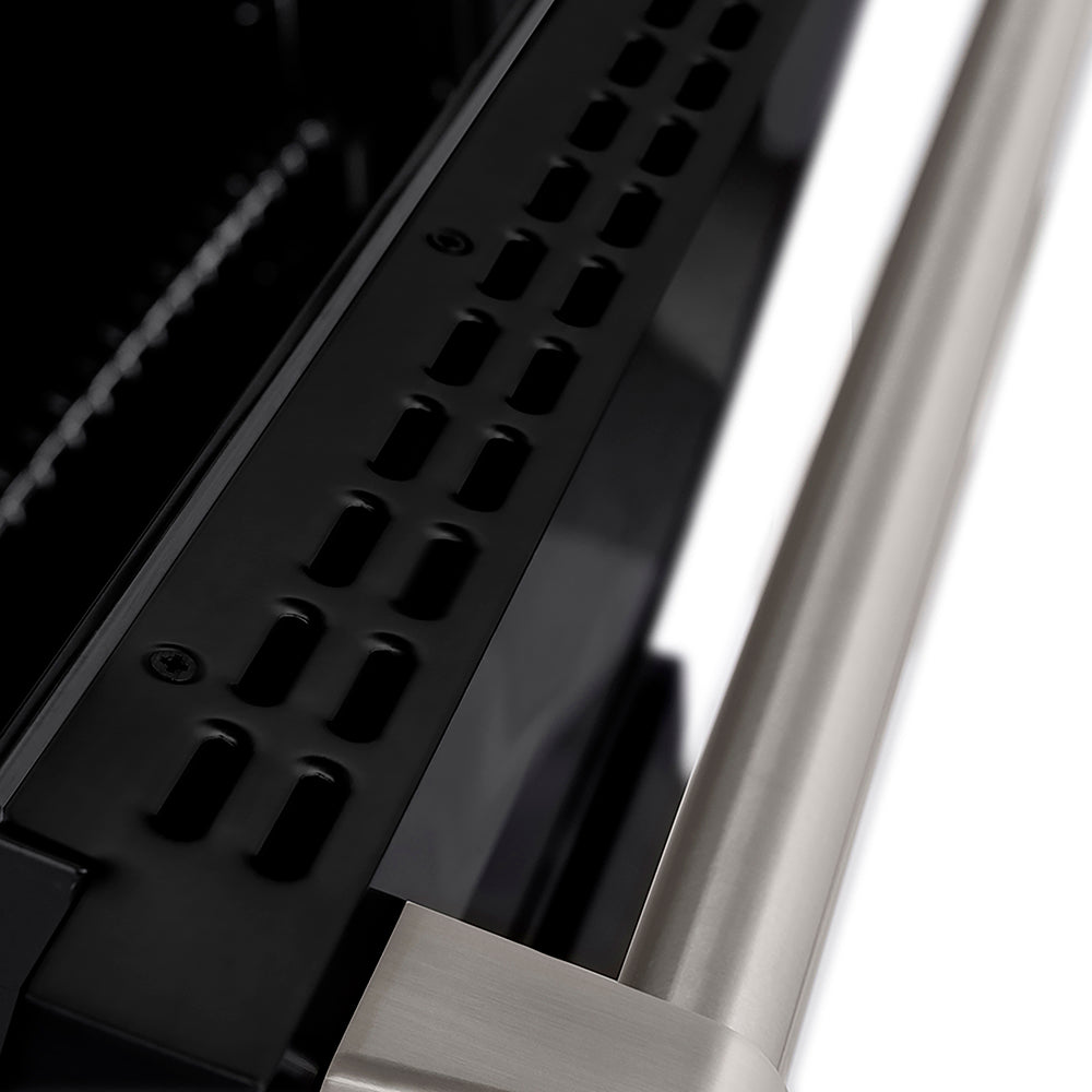 ZLINE 30 in. 4.2 cu. ft. Paramount Gas Range with 4 Burner DuoPro™ Cooktop and Convection Gas Oven with Black Matte Door (PSGR-BLM-30)