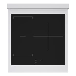 ZLINE 24 in. 3.2 cu. ft. Paramount Induction Range with 3 Element Cooktop and Electric Convection Oven in Stainless Steel (SINR24) top-down, above cooktop.