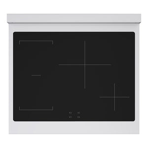 ZLINE Autograph Edition 30 in. 4.2 cu. ft. Paramount Induction Range with 4 Element Cooktop and Electric Convection Oven in Stainless Steel with Champagne Bronze Accents (SINRZ-30-CB) top-down, above cooktop.