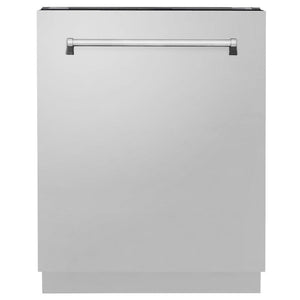 ZLINE 24 in. Tallac Series 3rd Rack Dishwasher in Stainless Steel with Traditional Handle, 51dBa (DWV-304-24)