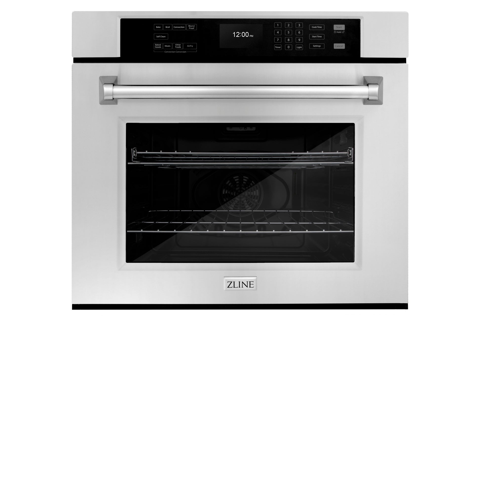 ZLINE 30 in. Professional True Convection Single Wall Oven with Air Fry and Self Clean in Stainless Steel (WAS-30)