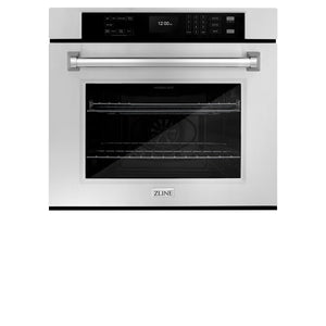 ZLINE 30 in. Professional True Convection Single Wall Oven with Air Fry and Self Clean in Stainless Steel (WAS-30)