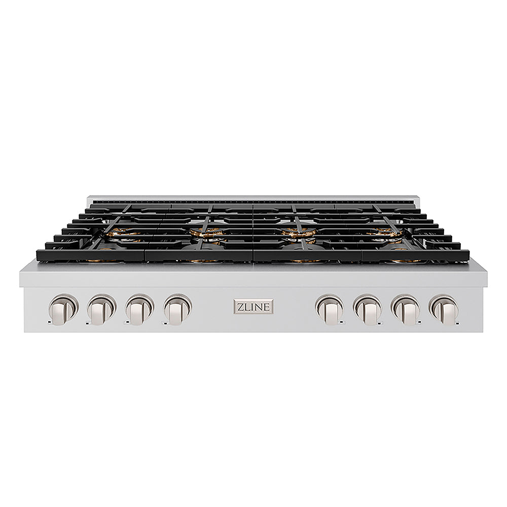 ZLINE 48 in. Paramount Gas Rangetop with 8 Burner DuoPro™ Cooktop in Stainless Steel (PSRT48)