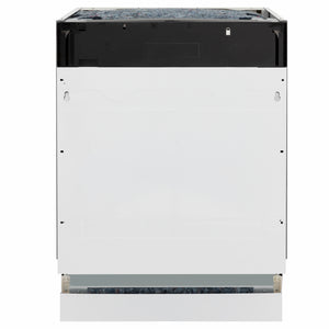 ZLINE 24 in. Tallac Series 3rd Rack Dishwasher with Auto Door Open Drying, 51dBa, Panel Ready (DWV-24) front, without panel.