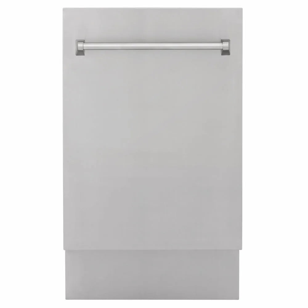 ZLINE 18 in. Tallac Series 3rd Rack Dishwasher with Auto Door Open Drying, 51dBa, Stainless Steel Panel (DWV-304-18) main image.