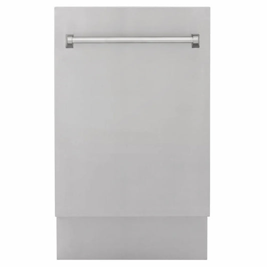 ZLINE 18 in. Tallac Series 3rd Rack Dishwasher with Auto Door Open Drying, 51dBa, Stainless Steel Panel (DWV-304-18) main image.