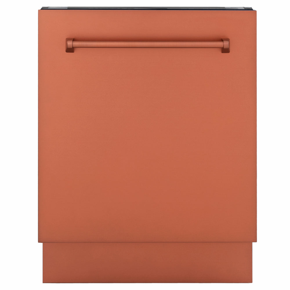 ZLINE 24 in. Tallac Series 3rd Rack Dishwasher with Auto Door Open Drying, 51dBa, Copper Panel (DWV-C-24) main image.