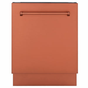 ZLINE 24 in. Tallac Series 3rd Rack Dishwasher with Auto Door Open Drying, 51dBa, Copper Panel (DWV-C-24) main image.