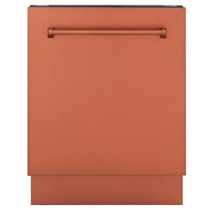 ZLINE 24 in. Tallac Series 3rd Rack Dishwasher with Auto Door Open Drying, 51dBa, Copper Panel (DWV-C-24) main image.