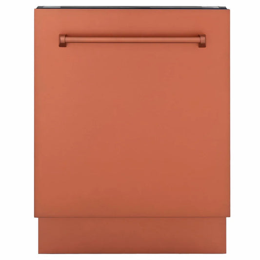 ZLINE 24 in. Tallac Series 3rd Rack Dishwasher with Auto Door Open Drying, 51dBa, Copper Panel (DWV-C-24) main image.