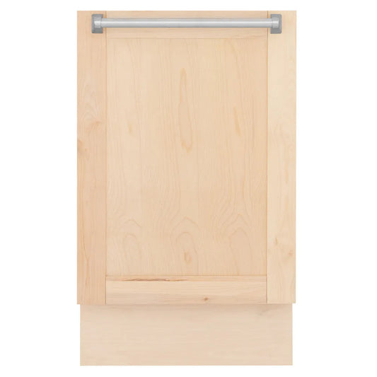 ZLINE 18 in. Tallac Series 3rd Rack Dishwasher with Auto Door Open Drying, 51dBa, Unfinished Wood Panel (DWV-UF-18) main image.