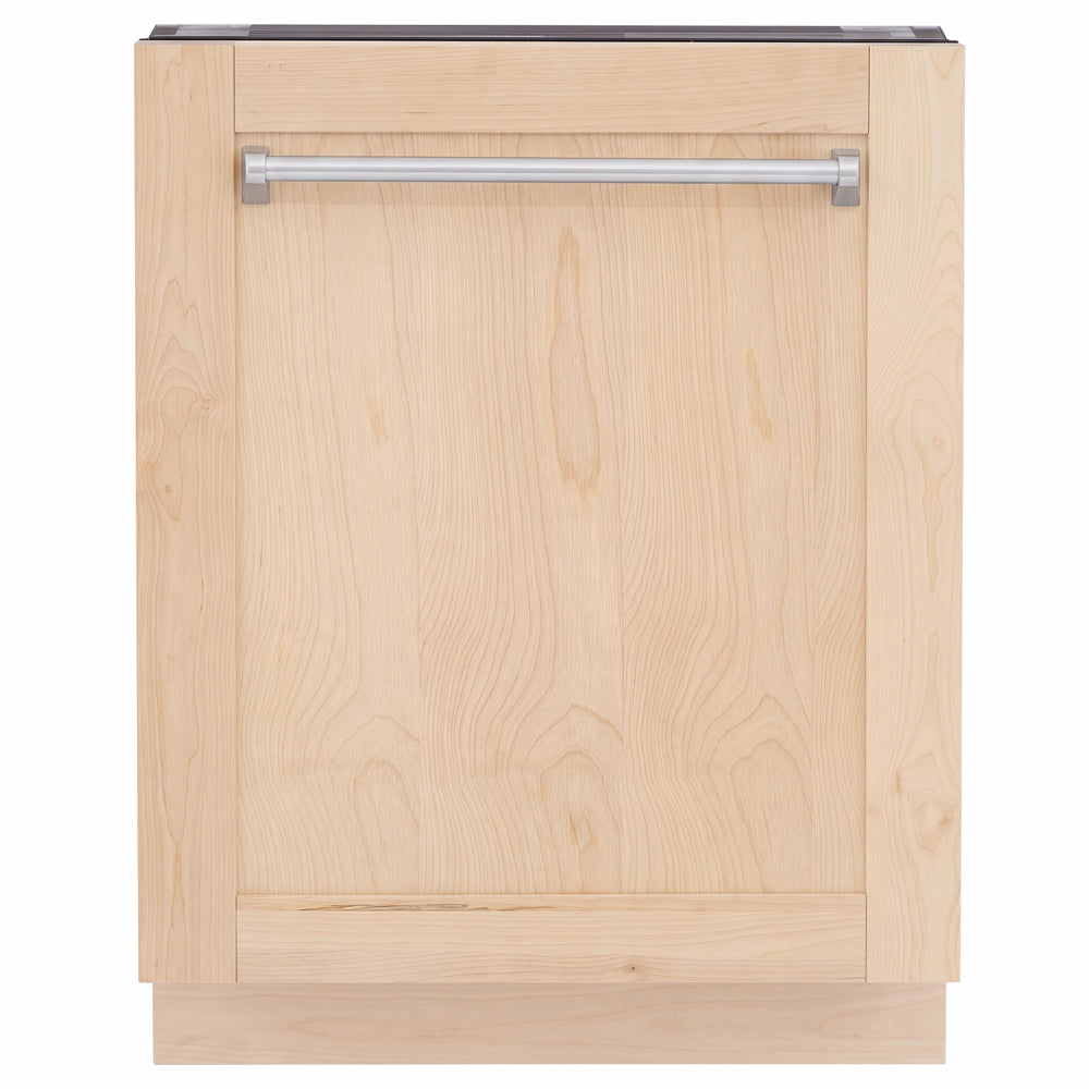 ZLINE 24 in. Tallac Series 3rd Rack Dishwasher with Auto Door Open Drying, 51dBa, Unfinished Wood Panel (DWV-UF-24)