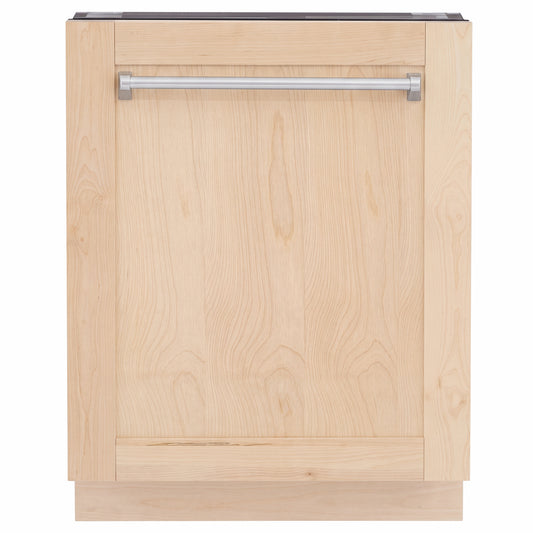 ZLINE 24 in. Tallac Series 3rd Rack Dishwasher with Auto Door Open Drying, 51dBa, Unfinished Wood Panel (DWV-UF-24) main image.