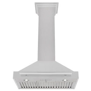 ZLINE 30 in. Convertible Satin Stainless Steel Wall Mount Range Hood with Stainless Steel Handle (KB4SNX-30) under.