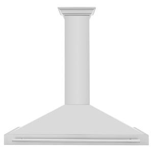 ZLINE 48 in. Convertible Stainless Steel Range Hood with Stainless Steel Handle (KB4STX-48) front.