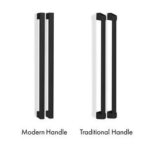 ZLINE Autograph Edition 36 in. 22.5 cu. ft. Counter-Depth French Door Refrigerator with Ice Maker in Fingerprint-Resistant Stainless Steel with Matte Black Modern Handles (RFMZ-36-FMB)