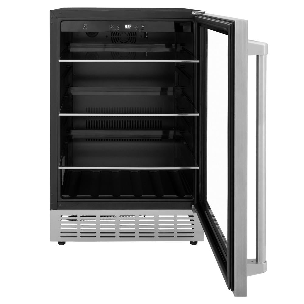 ZLINE 6-Piece Stainless Steel Kitchen Package (6KPR-RARH48-MWDWV