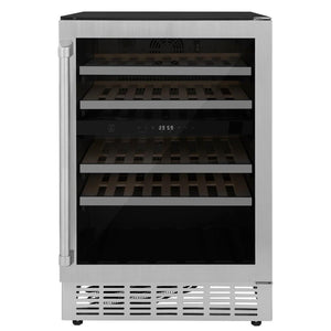 ZLINE Kitchen Package with 36 in. French Door Refrigerator, 36 in. Dual Fuel Range, 36 in. Range Hood, 24 in. Microwave Drawer, 24 in. Tall Tub Dishwasher and 24 in. Wine Cooler in Stainless Steel (6KPR-RARH36-MWDWV-RWV)