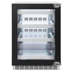 ZLINE 24 in. Touchstone 151 Can Beverage Fridge With Panel Ready Glass Door (RBSPO-24) main image.