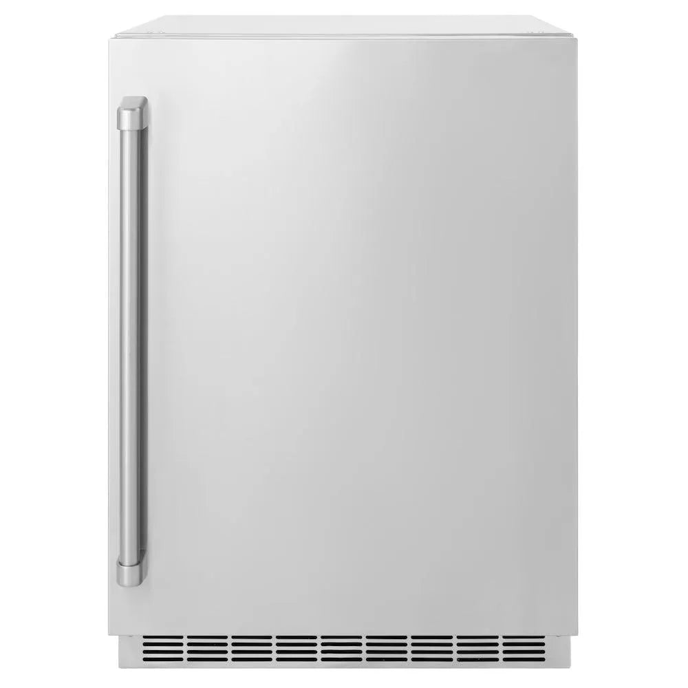 ZLINE 24 in. Touchstone 151 Can Beverage Fridge With Solid Stainless Steel Door (RBSO-ST-24) main image.