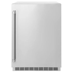 ZLINE 24 in. Touchstone 151 Can Beverage Fridge With Solid Stainless Steel Door (RBSO-ST-24) main image.