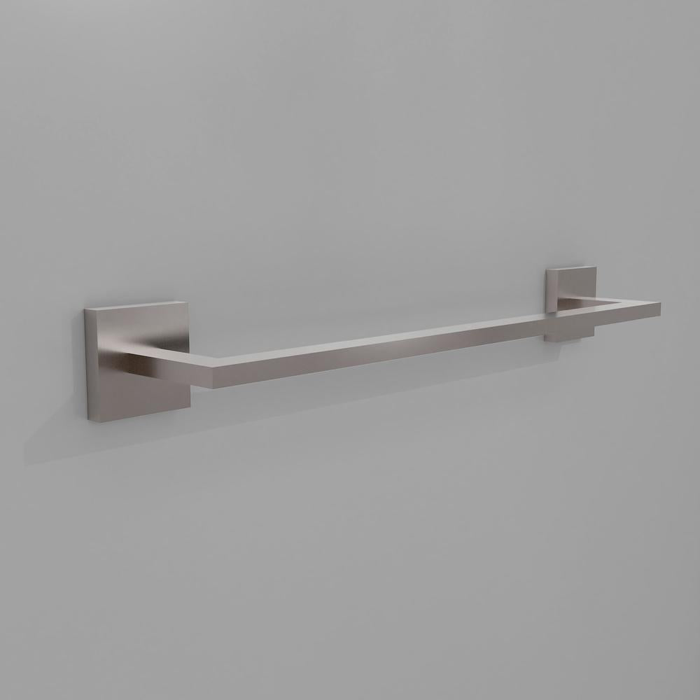 ZLINE Palisades 18 in. Towel Rail in Brushed Nickel (RBCN1-TR18-BN) in a luxury bathroom, no towel.