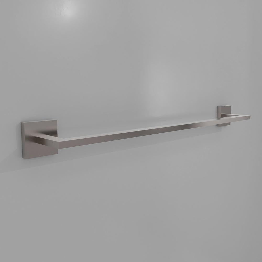 ZLINE Palisades 24 in. Towel Rail in Brushed Nickel (RBCN1-TR-BN) in a luxury bathroom, no towel.