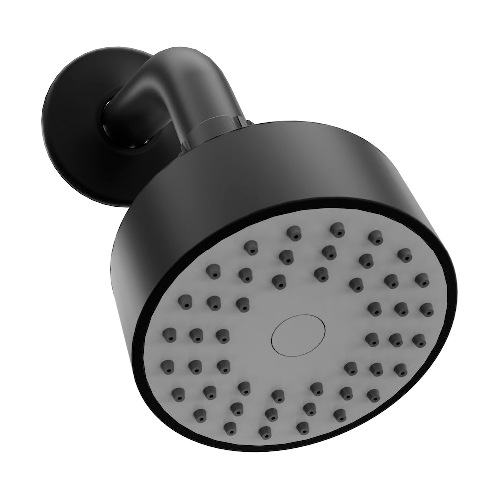 ZLINE Palisades Elegant Shower System in Matte Black (RBCN1-SHS-MB) finish texture detail.