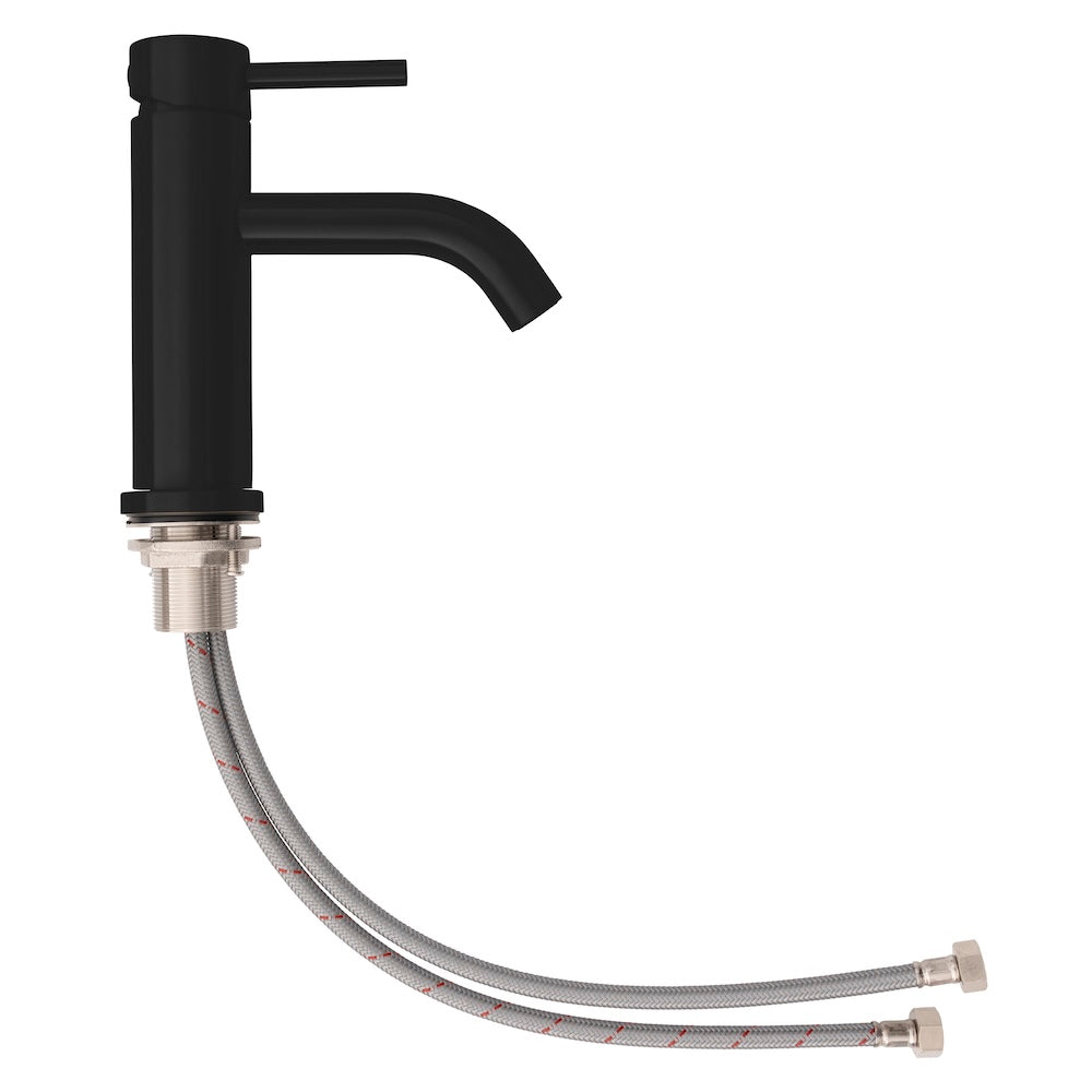 ZLINE Palisades Elegant Single Handle Bath Faucet in Matte Black (RBCN1-BF-MB) components.