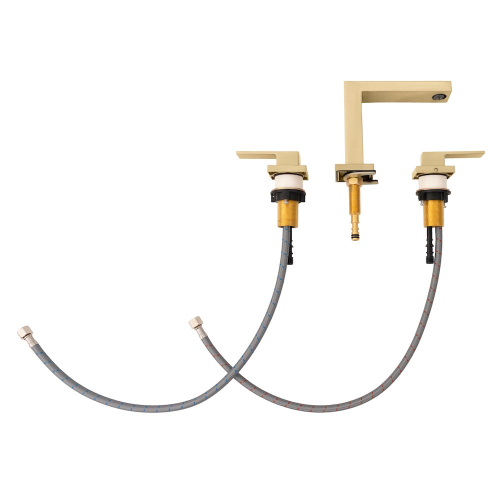ZLINE Palisades Modern Widespread Bath Faucet in Champagne Bronze (RBCN3-BF-CB) components.
