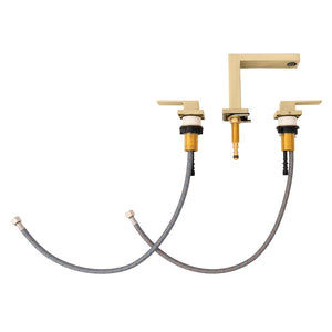 ZLINE Palisades Modern Widespread Bath Faucet in Champagne Bronze (RBCN3-BF-CB) components.
