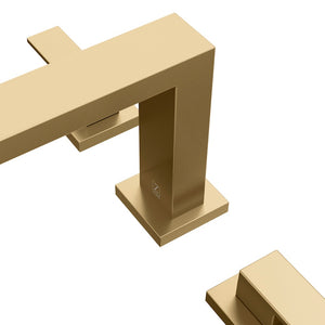 ZLINE Palisades Modern Widespread Bath Faucet in Champagne Bronze (RBCN3-BF-CB) finish texture detail.