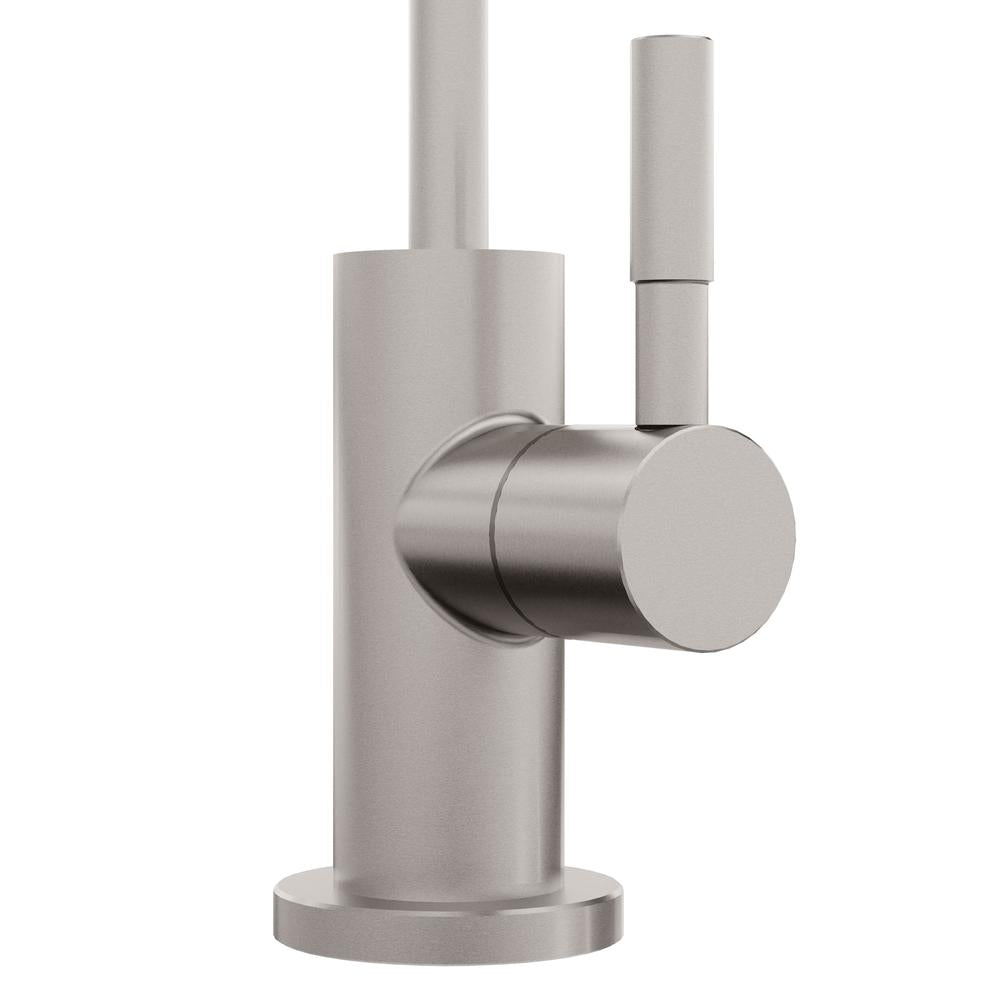 ZLINE Palisades Single Handle Drink Faucet in Brushed Nickel (RBCN1-FBV-BN) handle detail.
