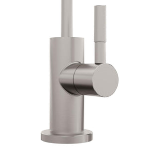 ZLINE Palisades Single Handle Drink Faucet in Brushed Nickel (RBCN1-FBV-BN) handle detail.