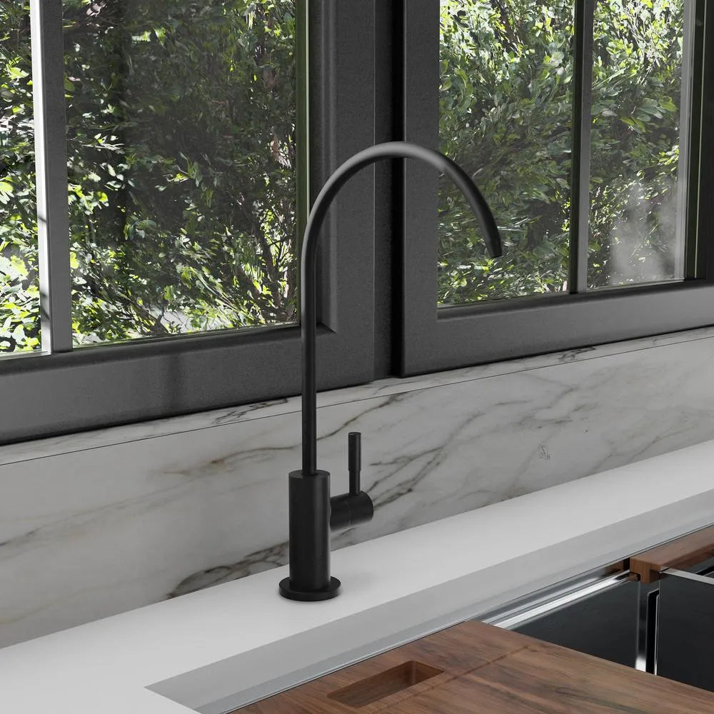 ZLINE Palisades Single Handle Drink Faucet in Champagne Bronze (RBCN1-FBV-CB) in a luxury kitchen.