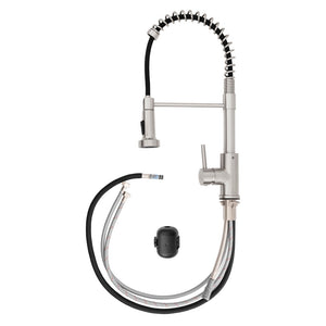 ZLINE Palisades Pull Down Spring Spray Wand Kitchen Faucet in Brushed Nickel (RBCN2-KF-BN) components.