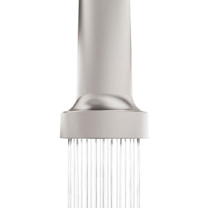 ZLINE Palisades Pull Down Spring Spray Wand Kitchen Faucet in Brushed Nickel (RBCN2-KF-BN) spout on, spray mode.