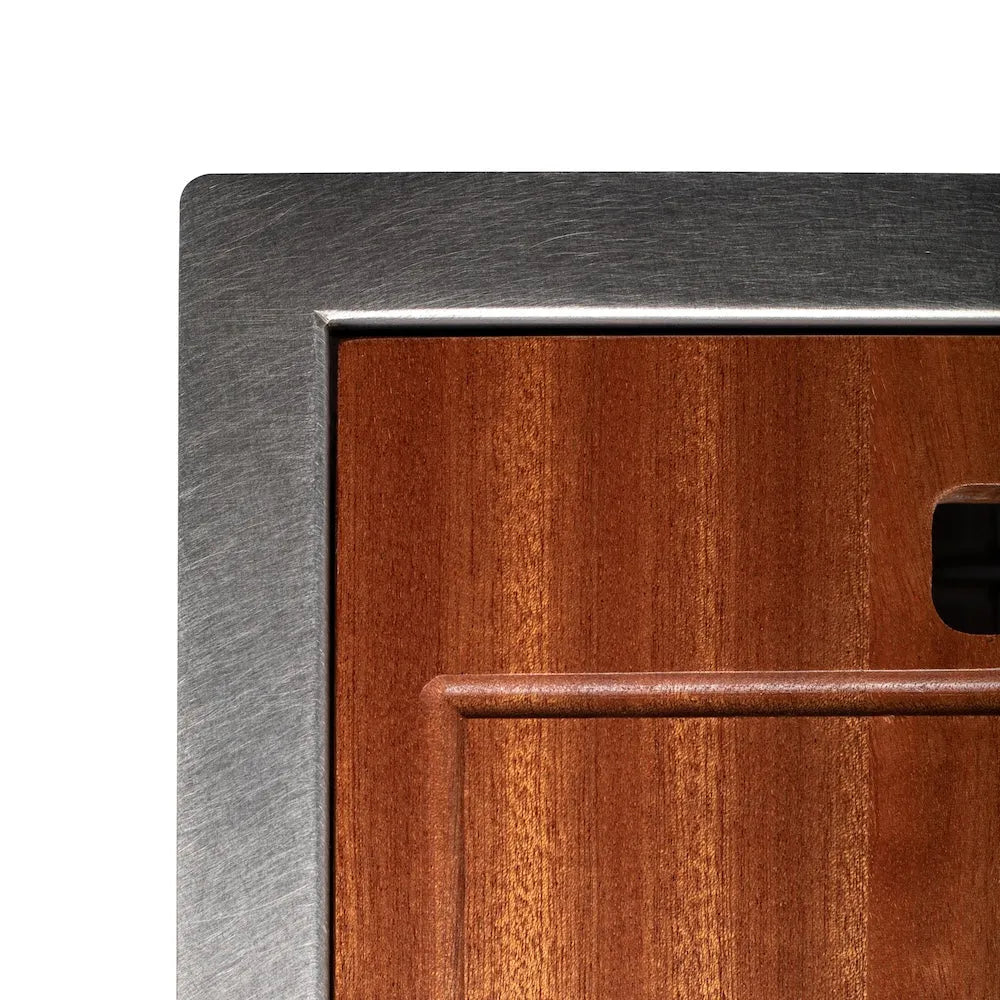 ZLINE 30 in. Garmisch Undermount Single Bowl Satin Stainless Steel Kitchen Sink with Bottom Grid and Accessories (SLS-30S)