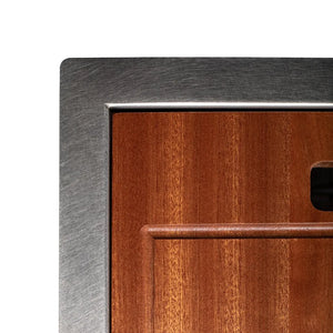 ZLINE 30 in. Garmisch Undermount Single Bowl Satin Stainless Steel Kitchen Sink with Bottom Grid and Accessories (SLS-30S)