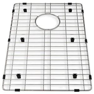 ZLINE 43 in. Garmisch Undermount Single Bowl Satin Stainless Steel Kitchen Sink with Bottom Grid and Accessories (SLS-43S) utility rack.